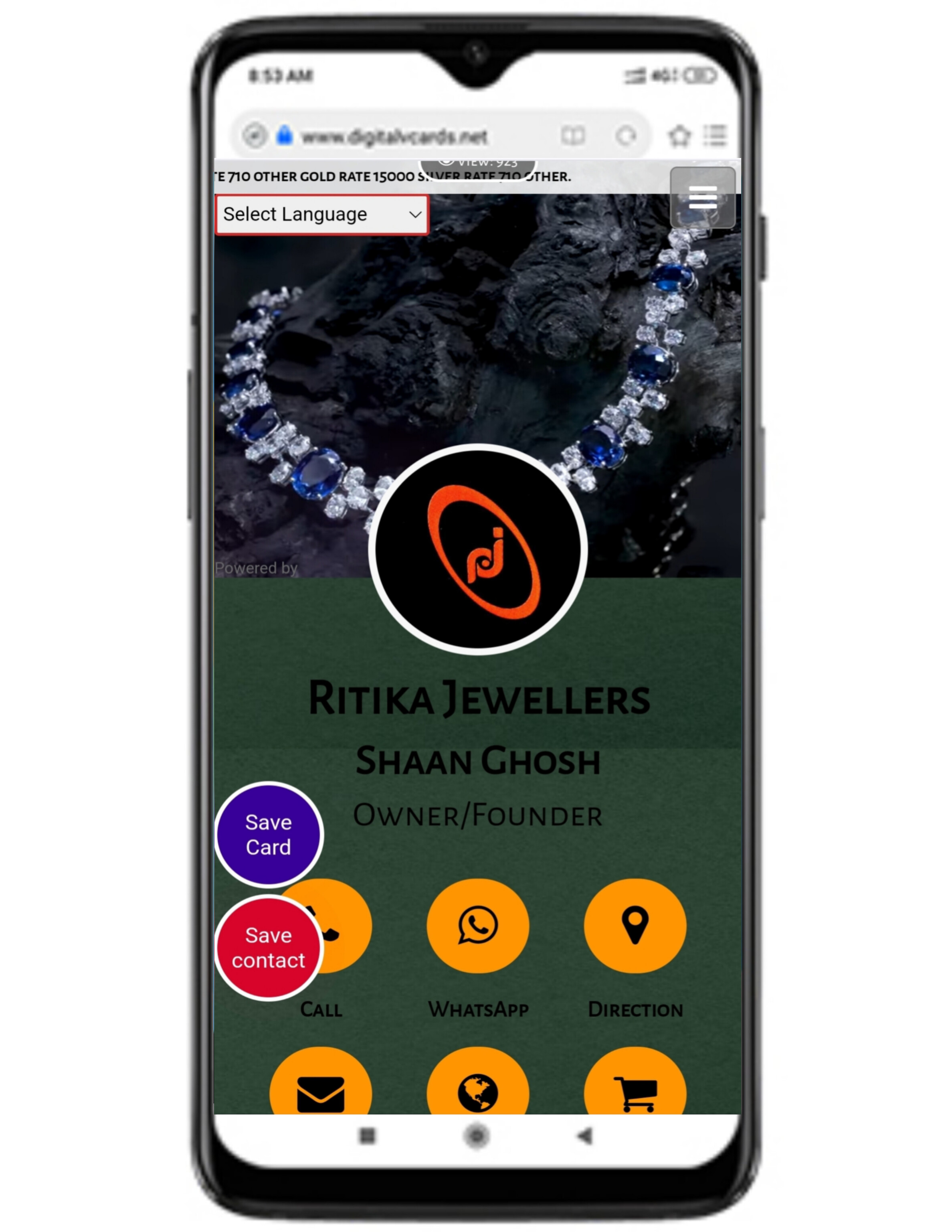 Digital Business Card Template 1