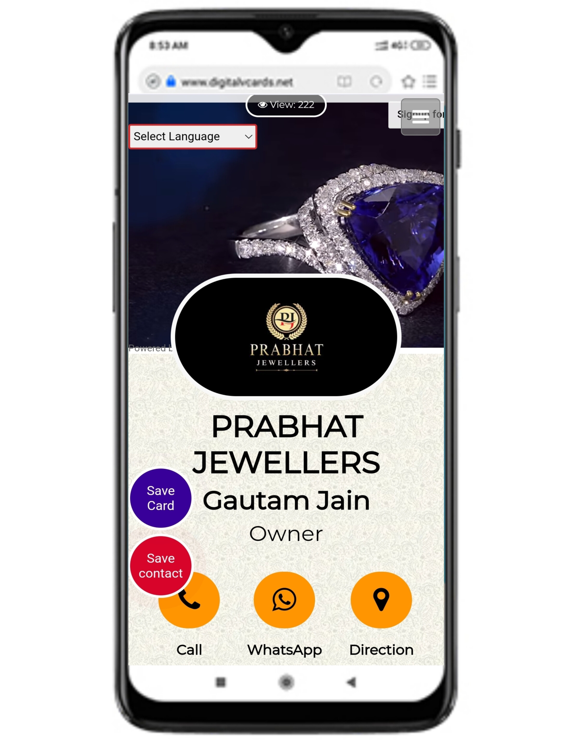 Digital Business Card Template 2