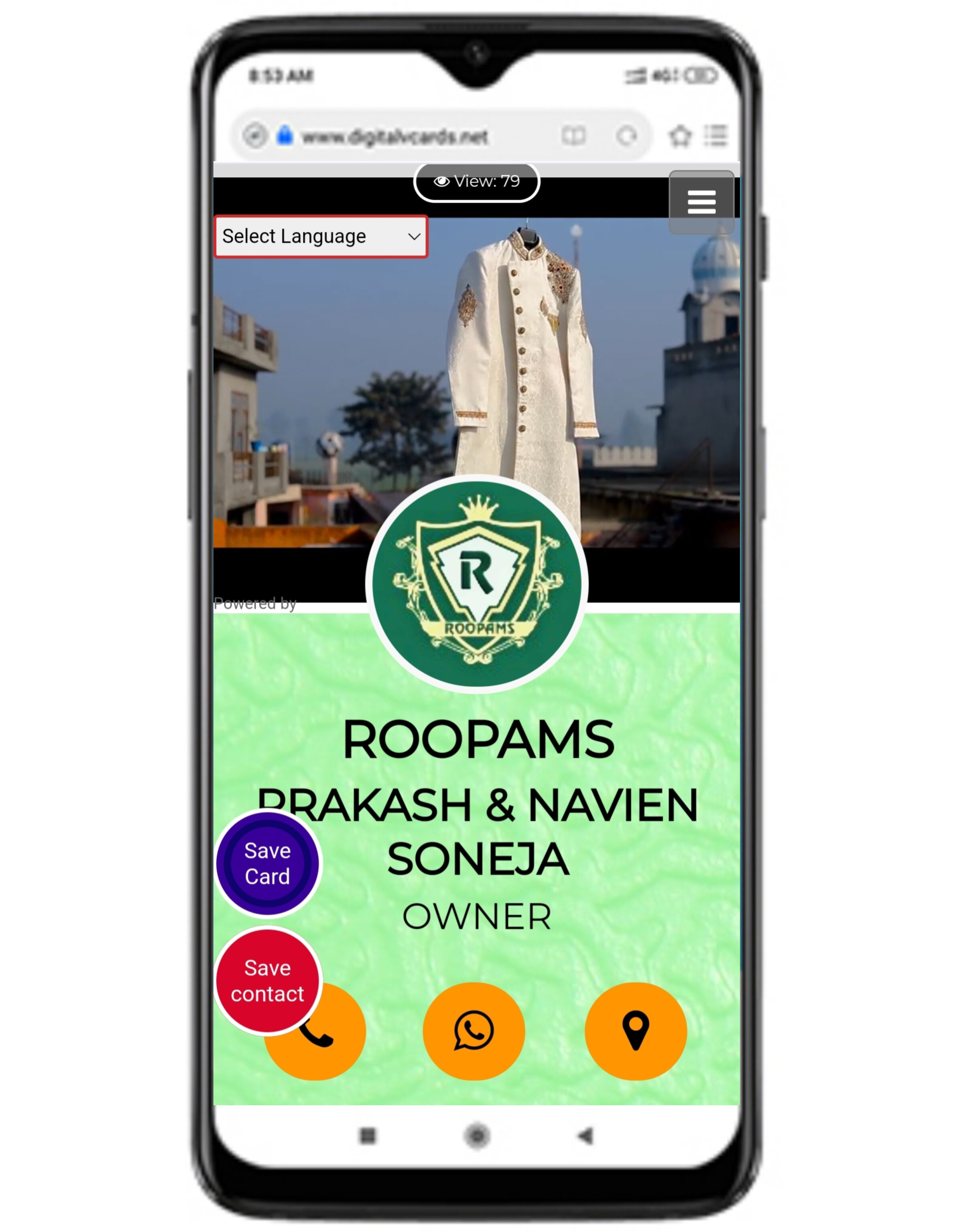 Digital Business Card Template 4