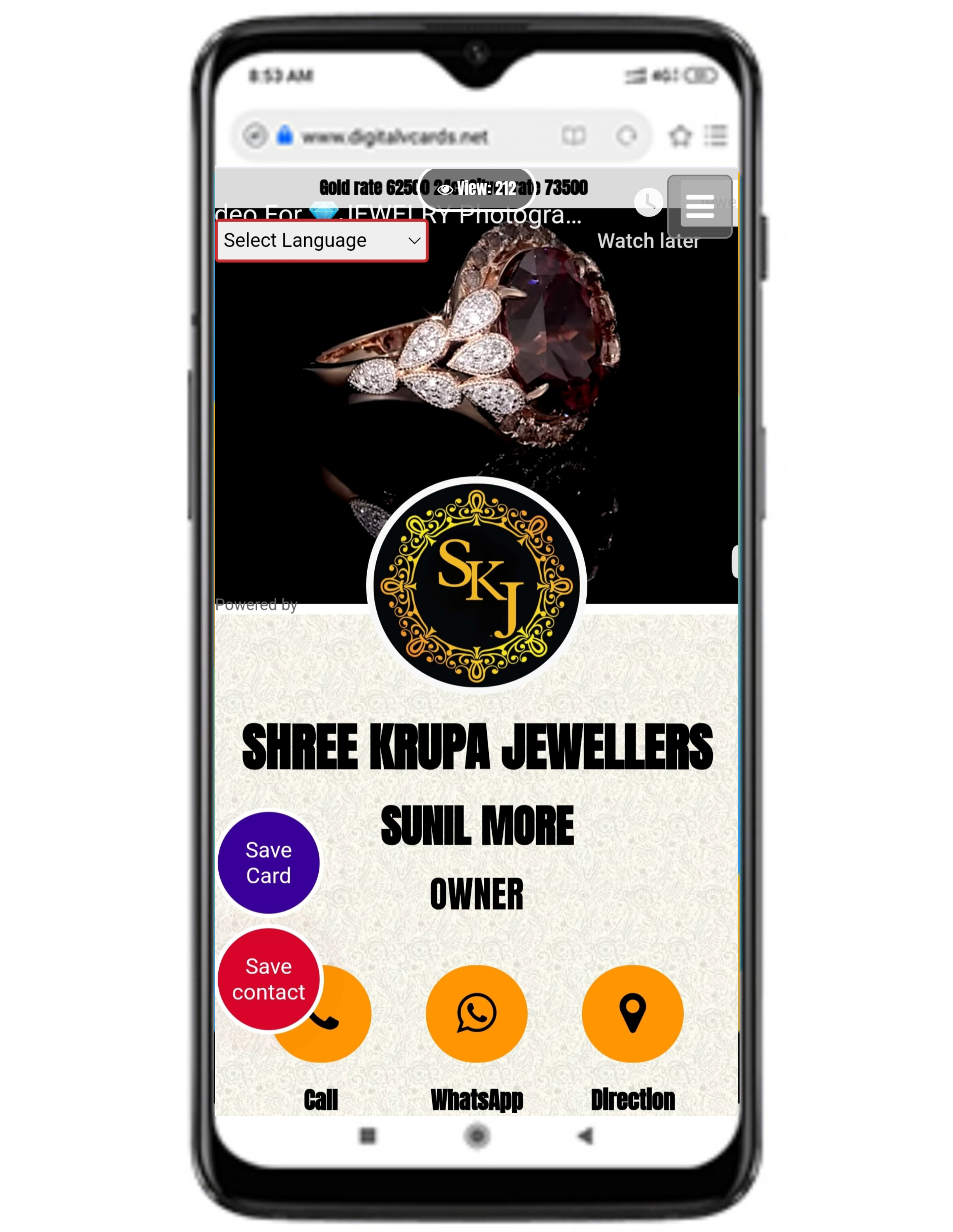 Digital Business Card Template 8